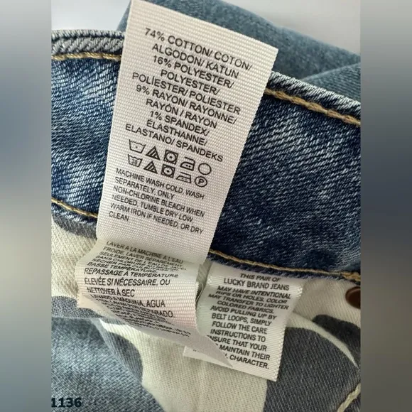 1136 Lucky Brand Hayden Skinny Jeans 14/32 (35x31.5) NWT