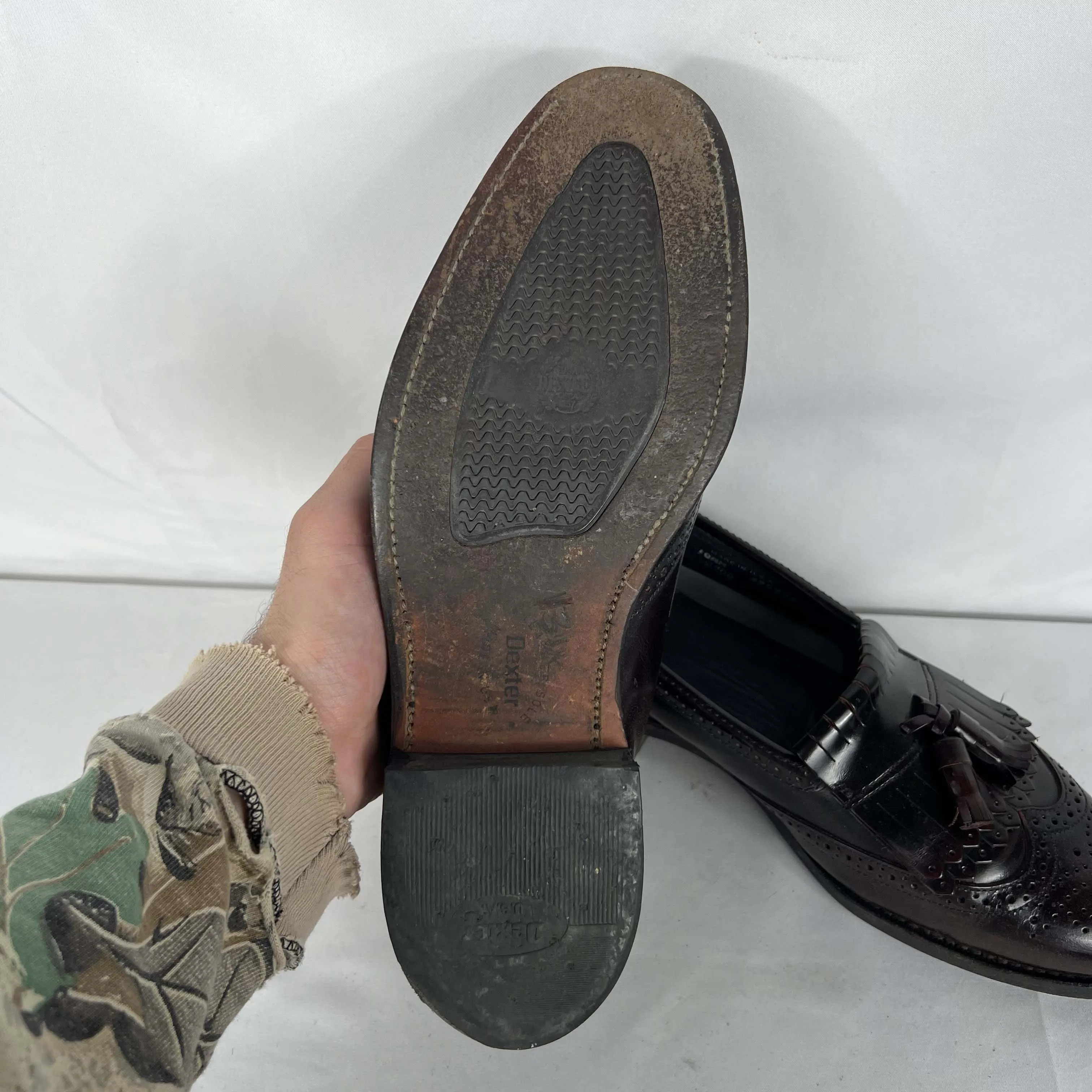 80s/90s Dexter Oxblood Leather Tassel Loafers- M's 10.5, W's 12