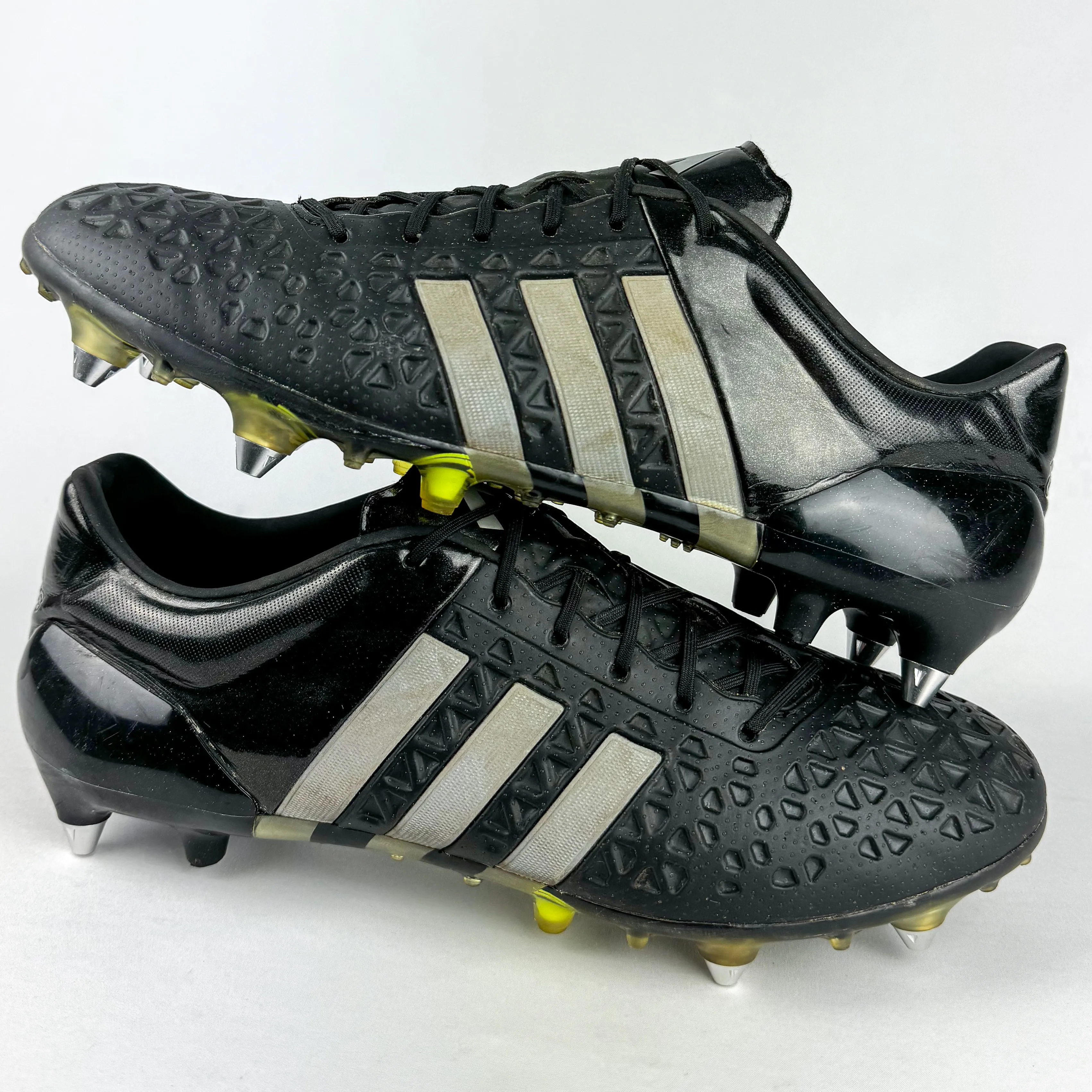 Adidas Ace 15.1 SG - Black/Silver Metallic/Solar Yellow *Pre-Owned*