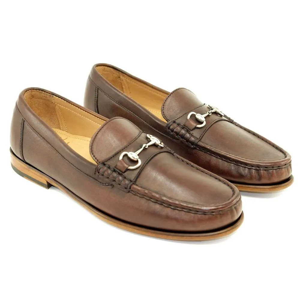 Alan Payne Snaffle Brown Sheepskin Loafer