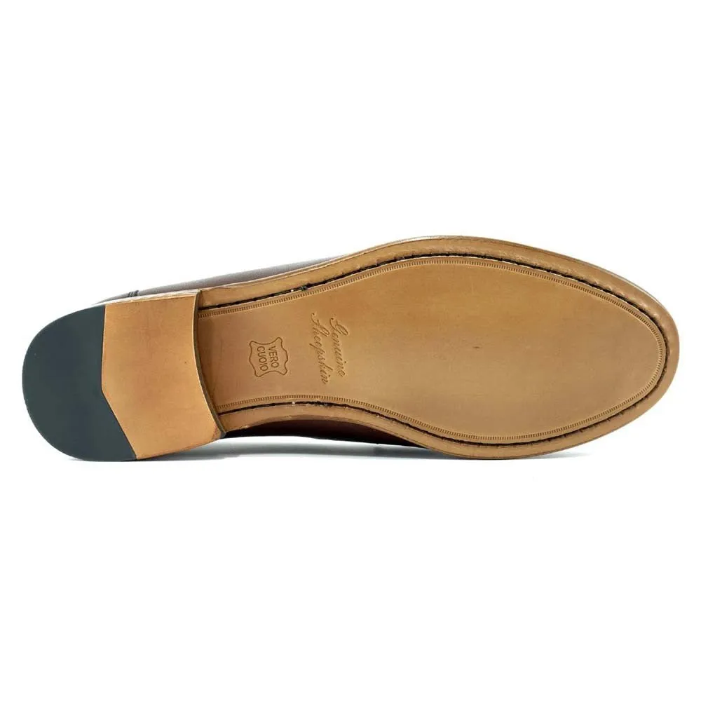 Alan Payne Snaffle Brown Sheepskin Loafer