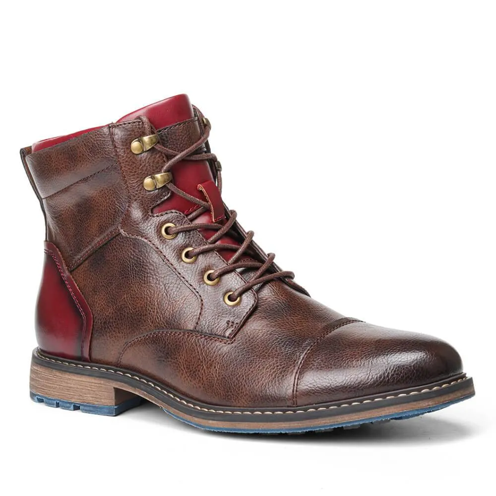 Alexander | Elegant Handcrafted Premium Leather Oxford Boots for Men