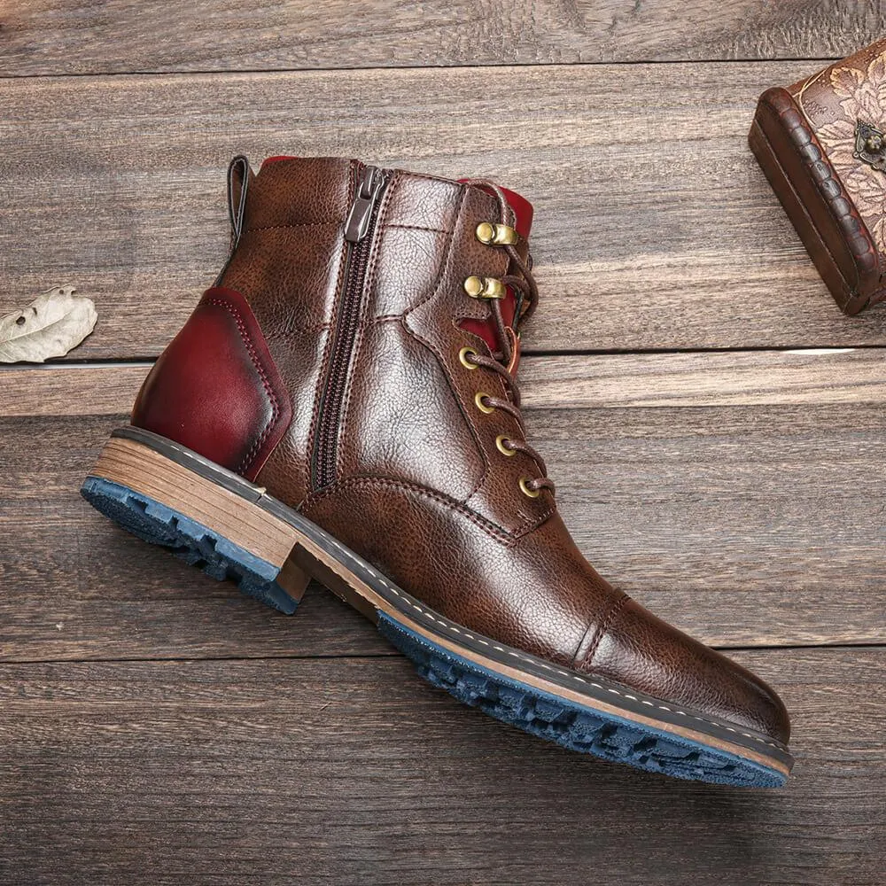 Alexander | Elegant Handcrafted Premium Leather Oxford Boots for Men