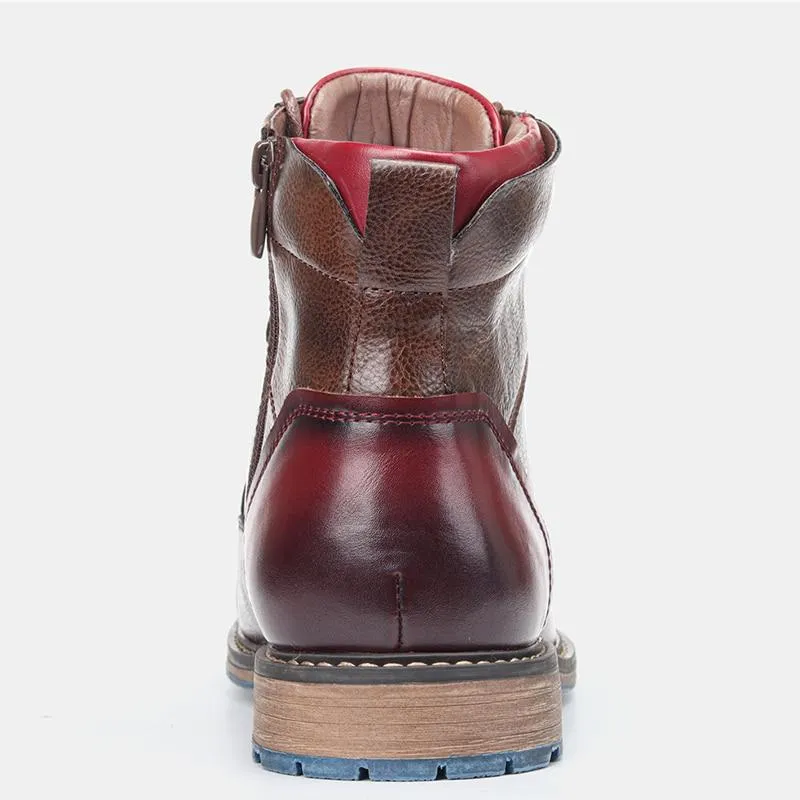 Alexander | Elegant Handcrafted Premium Leather Oxford Boots for Men