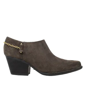 AMIRA 60 - Concrete Suede Regina Romero Women's Leather Ankle Boot