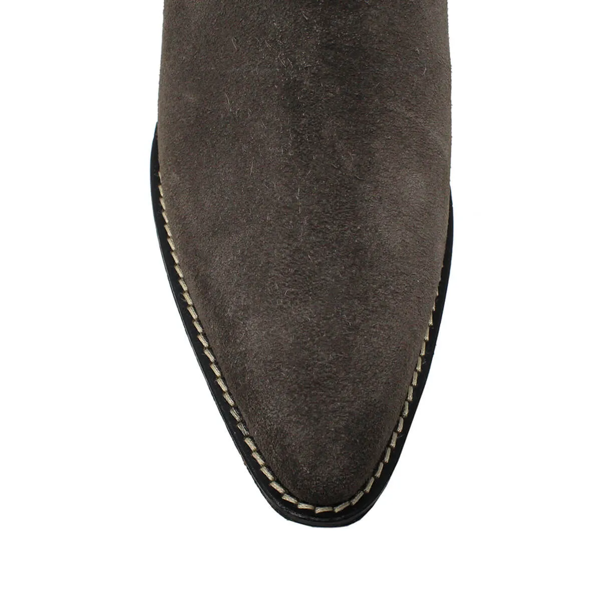 AMIRA 60 - Concrete Suede Regina Romero Women's Leather Ankle Boot