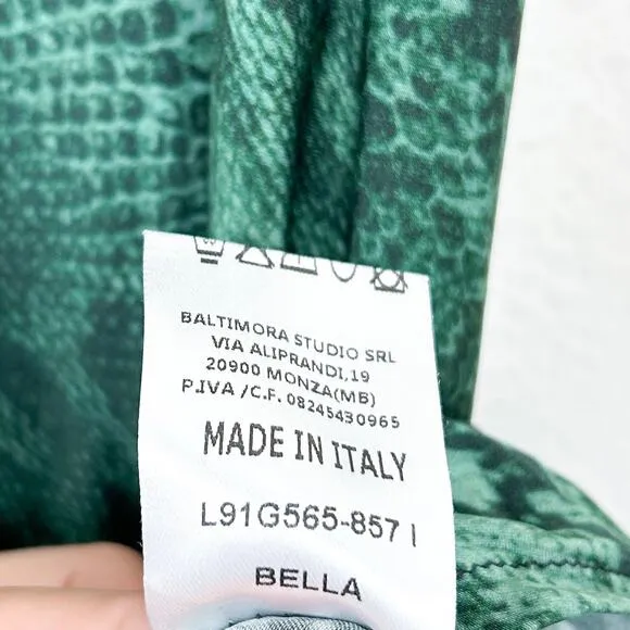 ANDAMANE Bella Python-Printed Midi Skirt