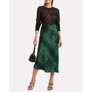 ANDAMANE Bella Python-Printed Midi Skirt