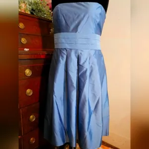 Ann Taylor sz 18 silk strapless dress NWT