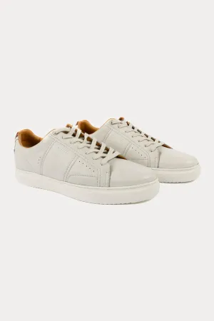 Battersea Park Leather Trainers in Off White