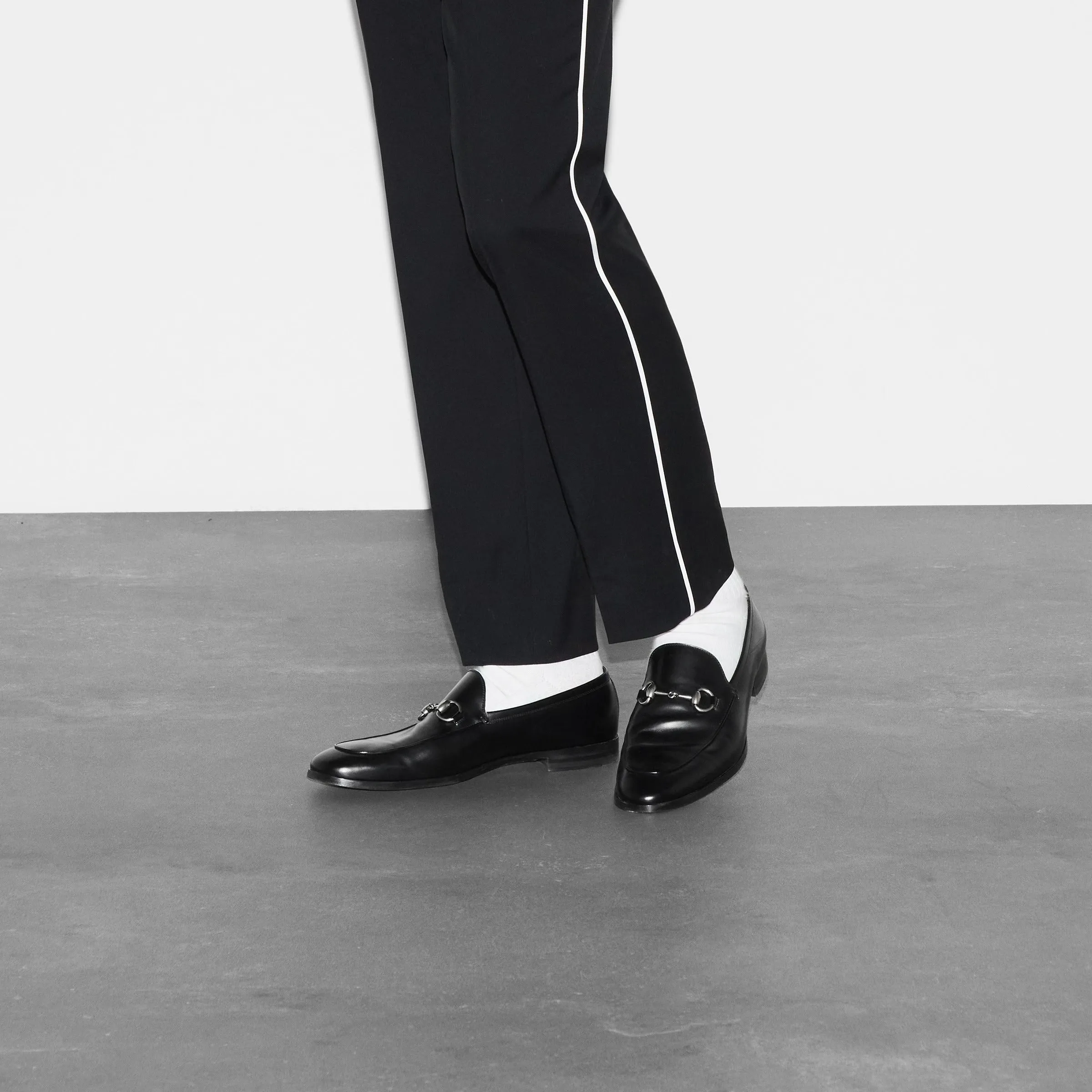BLACK GUCCI MEN SHOES