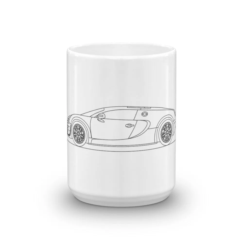 Bugatti Veyron 16.4 Super Sport Outline Mug
