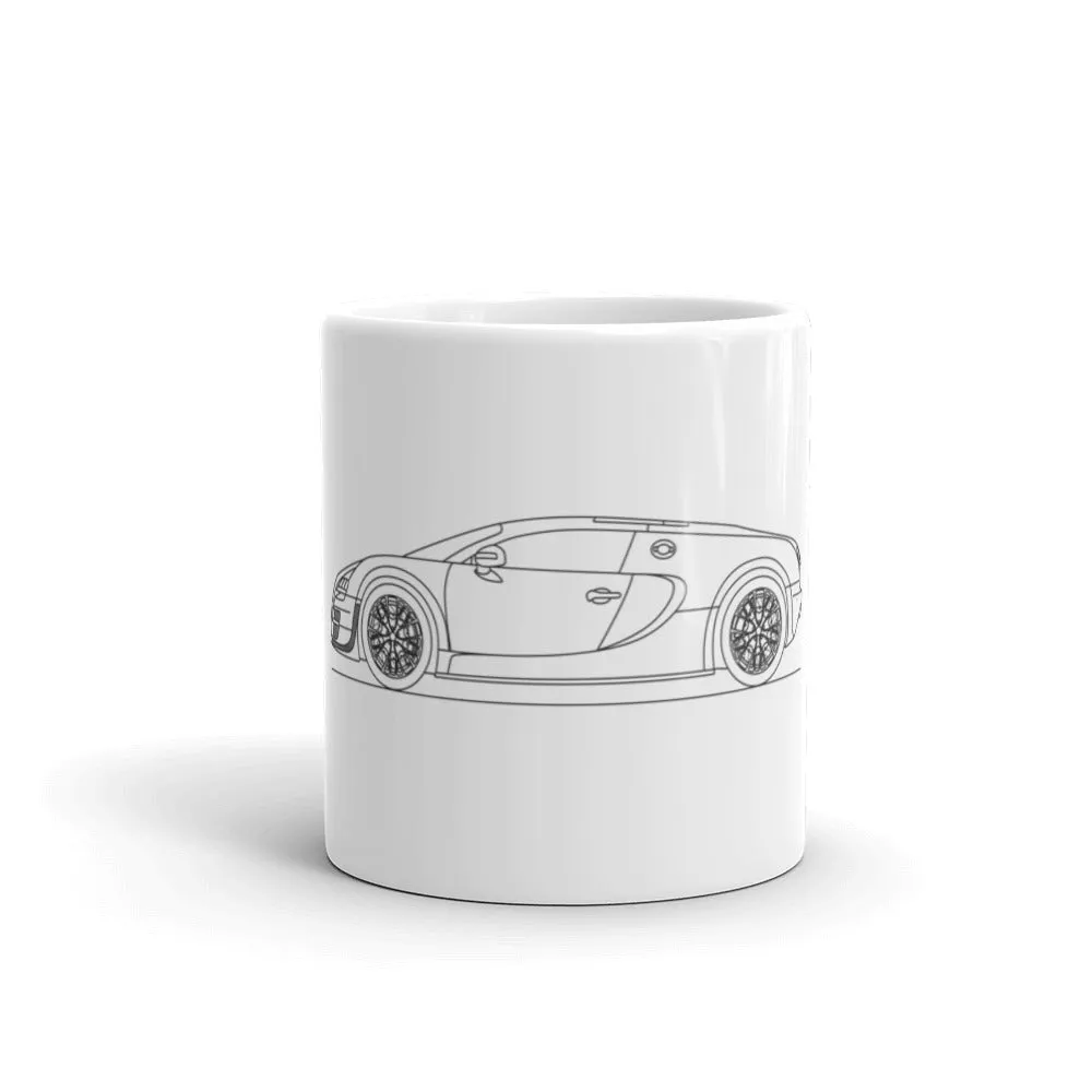 Bugatti Veyron 16.4 Super Sport Outline Mug