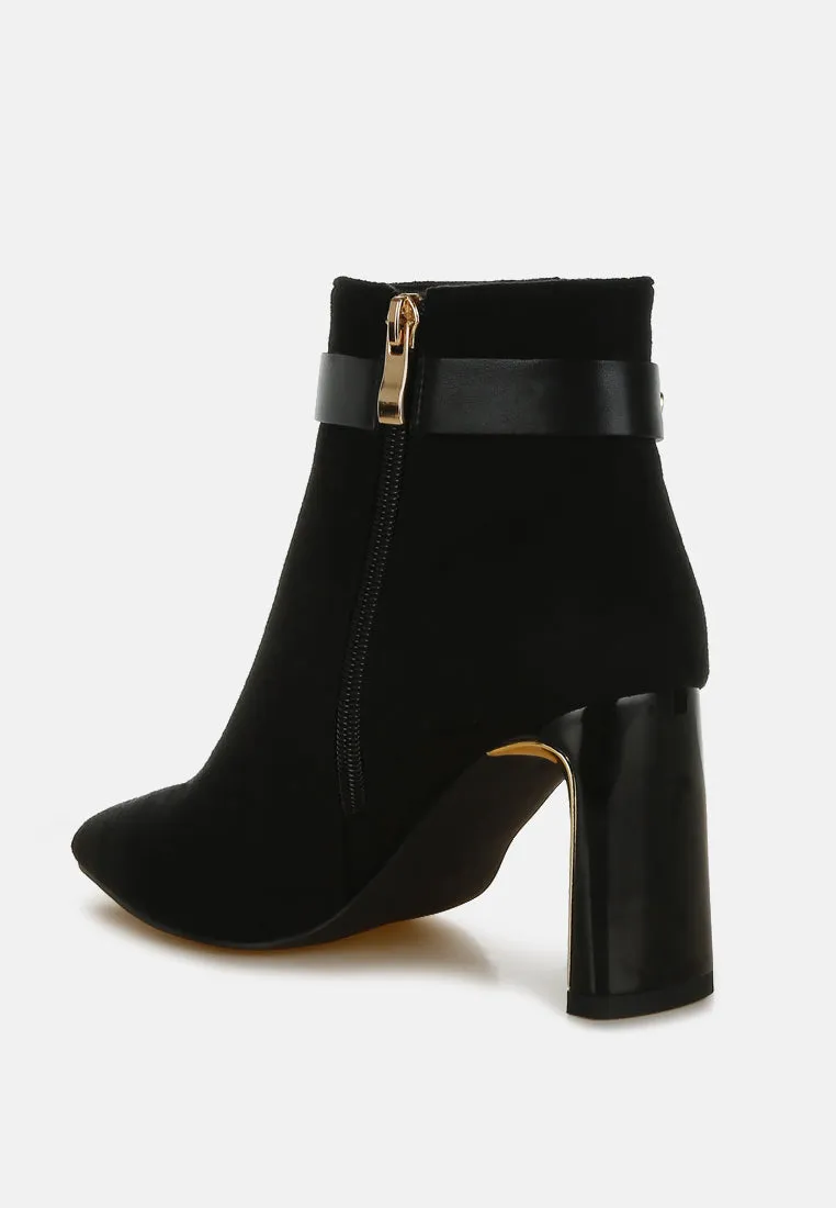Chain Belt Detail Ankle Boots By RAG