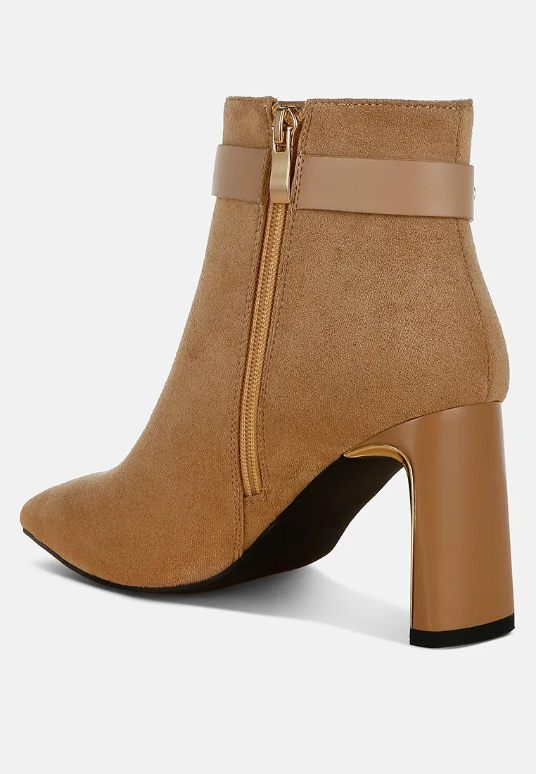 Chain Belt Detail Ankle Boots By RAG