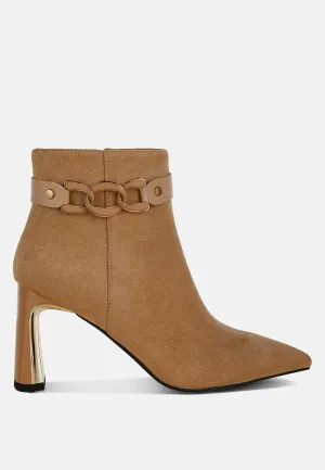 Chain Belt Detail Ankle Boots By RAG