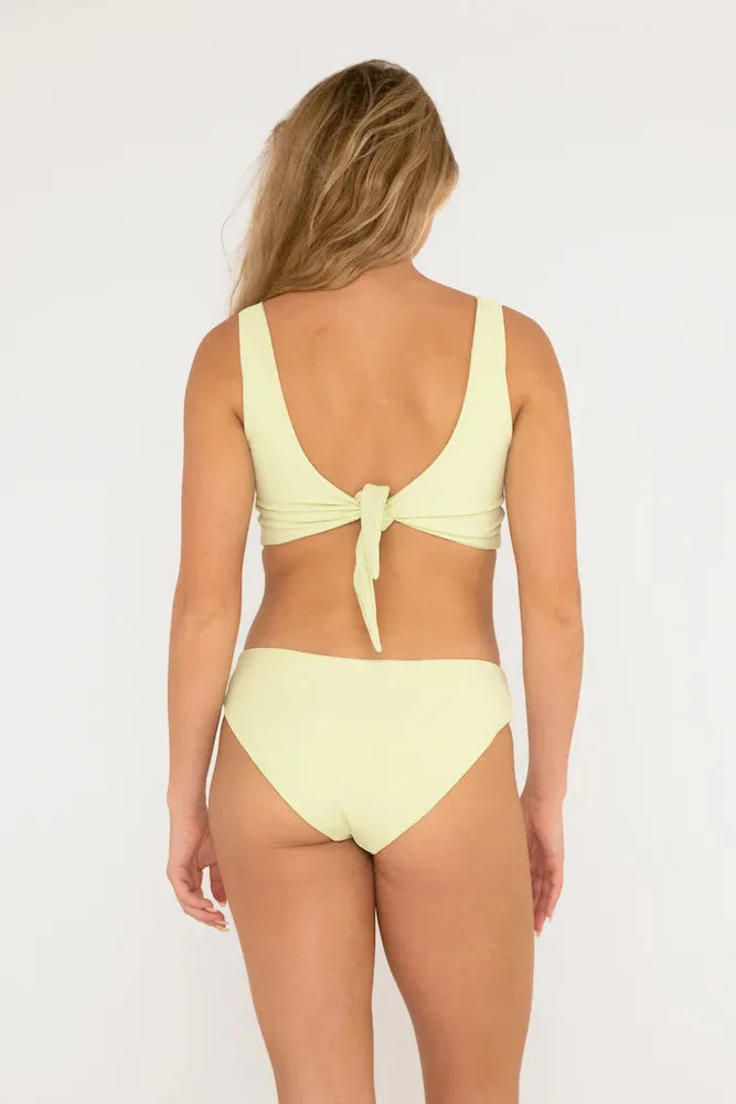 Citrine Charlie Top Lime Ribbed