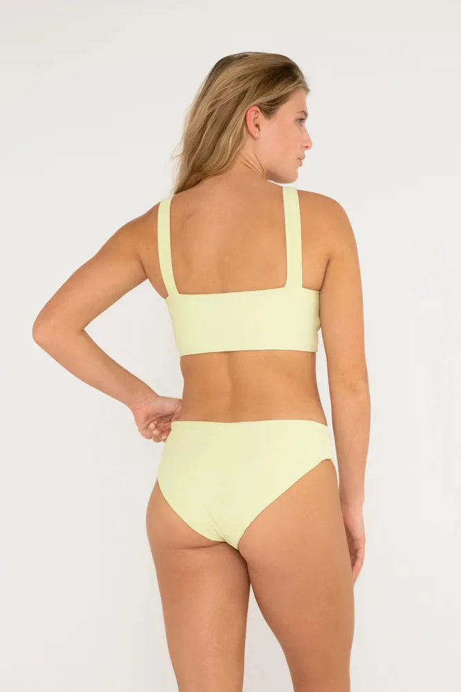 Citrine Charlie Top Lime Ribbed