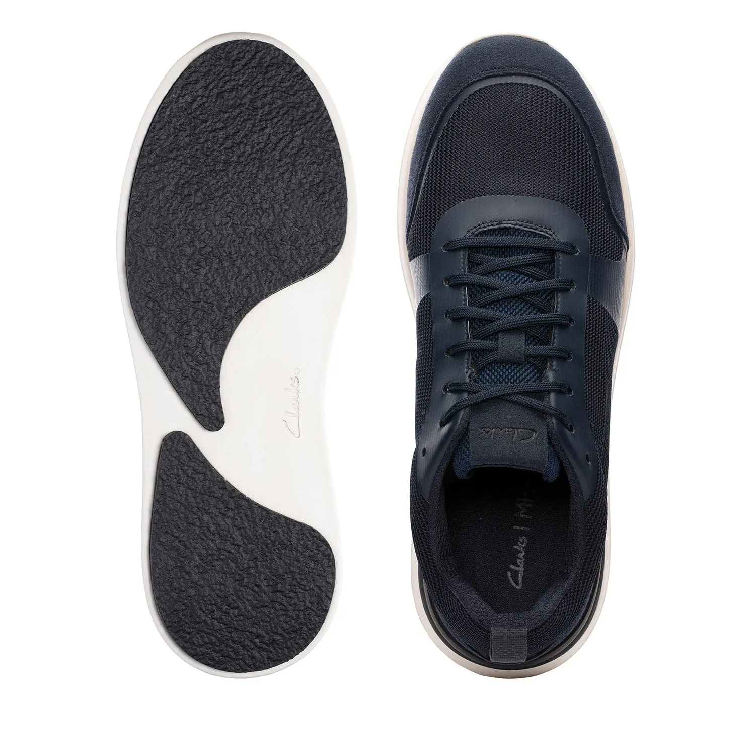 Clarks Lt Lace - Shoes - Navy Knit - 261687717 - G Width (Standard Fit)