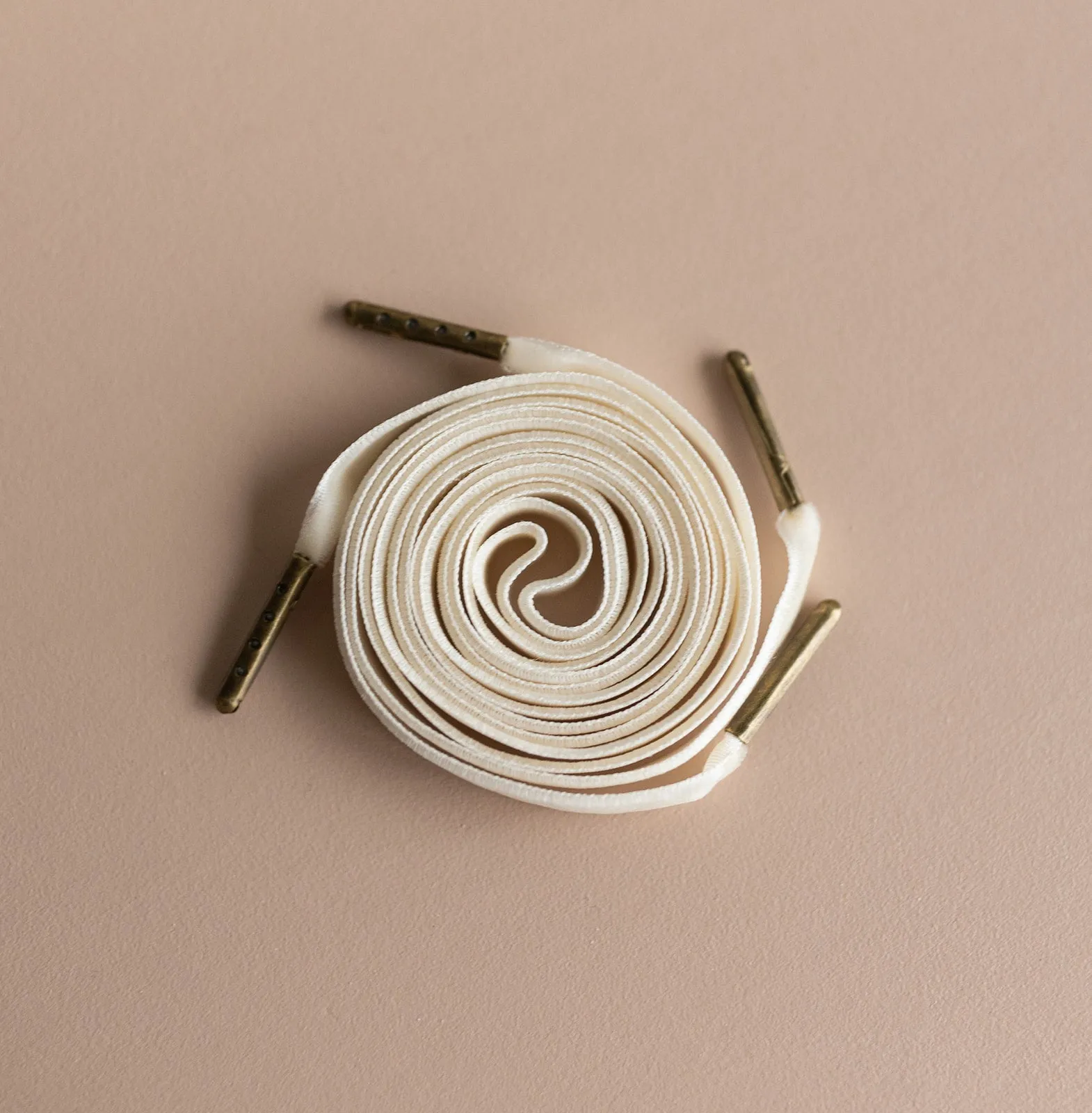 Cream Velvet Shoe Laces