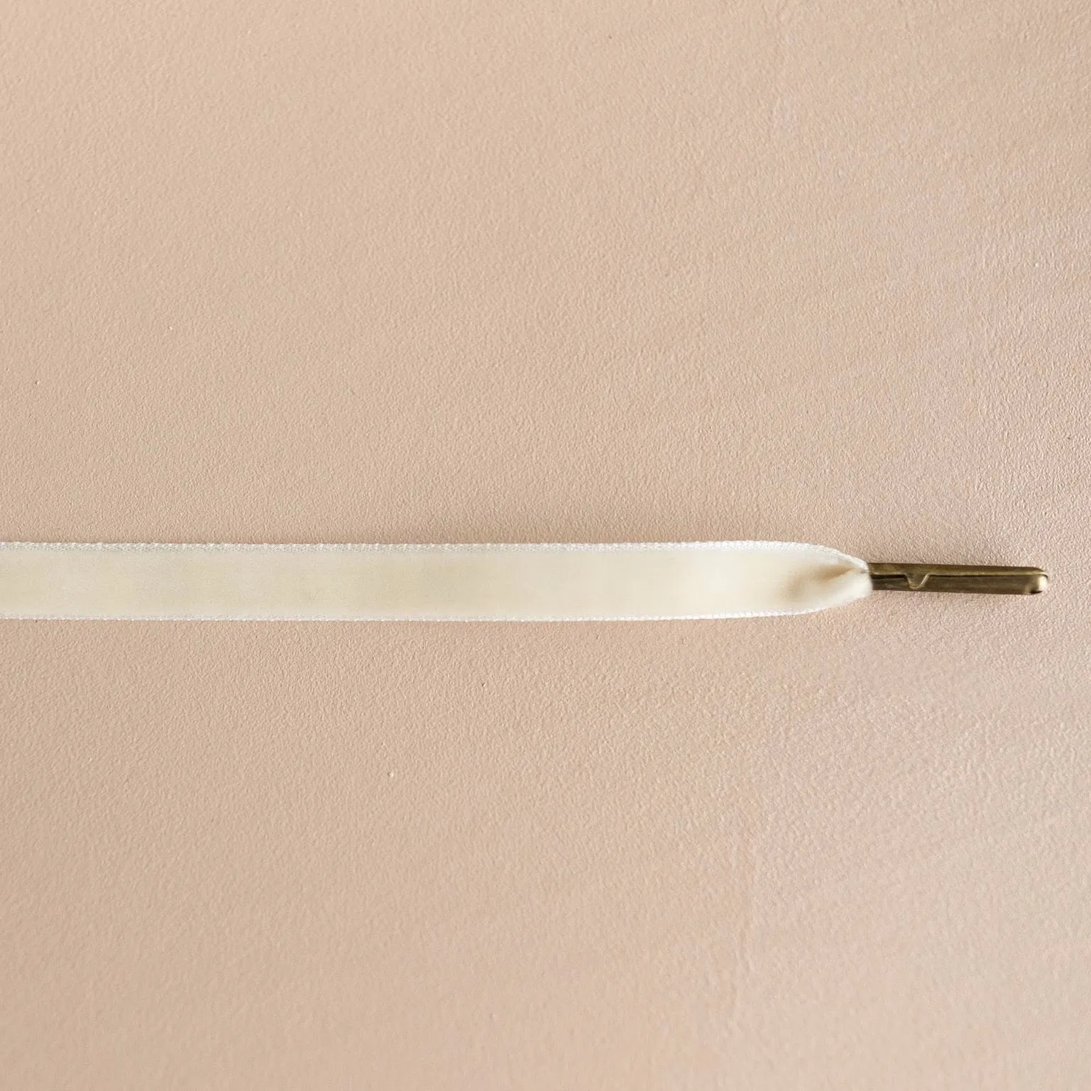 Cream Velvet Shoe Laces