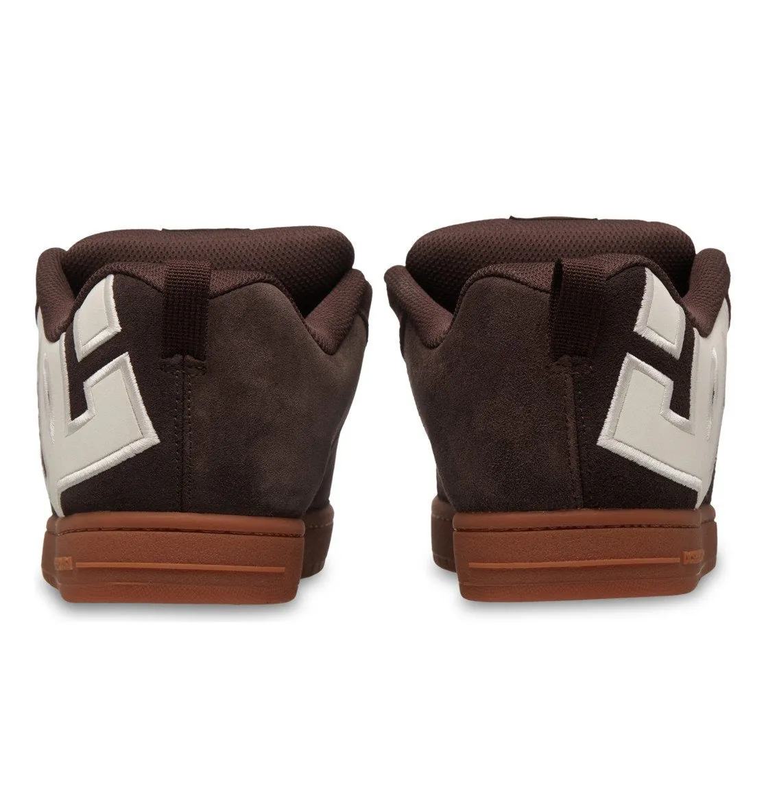 DC SHOES COURT GRAFFIK BROWN GUM TRAINERS