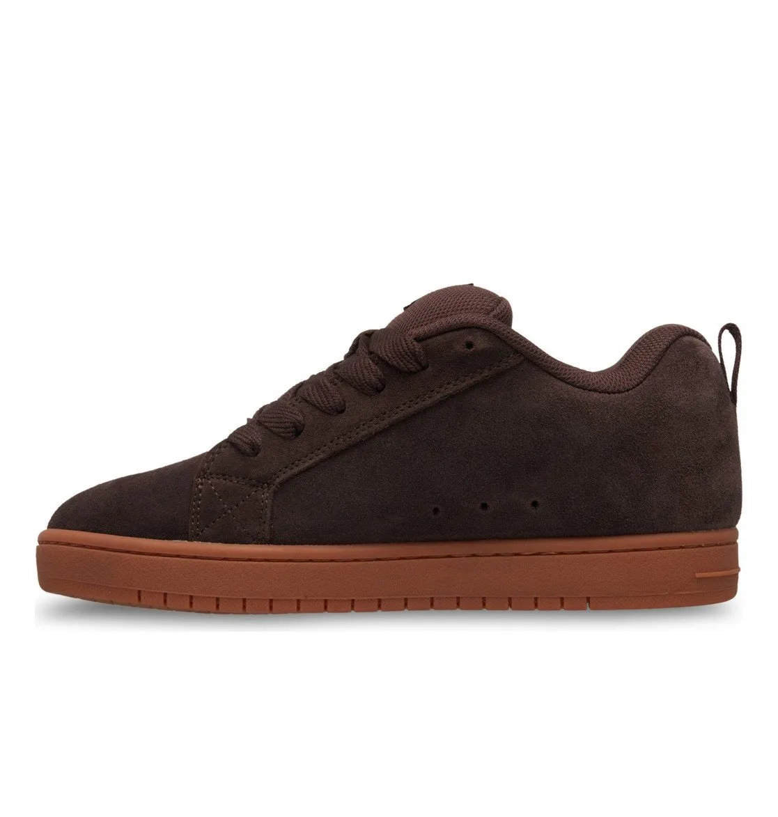 DC SHOES COURT GRAFFIK BROWN GUM TRAINERS