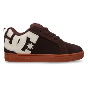 DC SHOES COURT GRAFFIK BROWN GUM TRAINERS