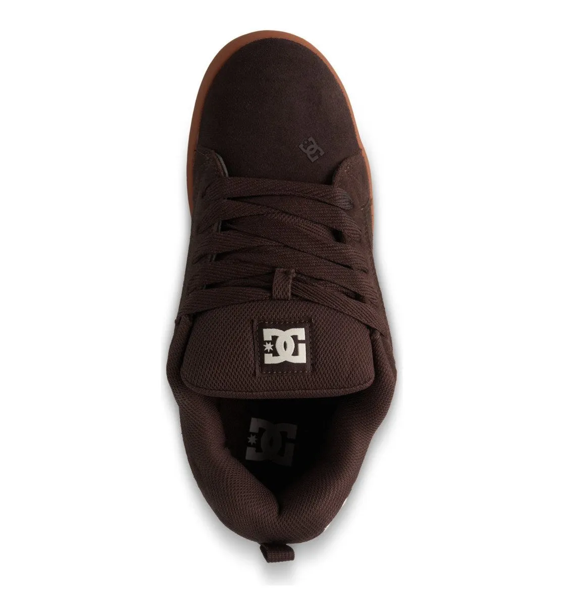 DC SHOES COURT GRAFFIK BROWN GUM TRAINERS