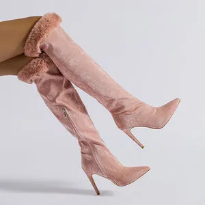 DELA - Elegant Over-the-Knee Stiletto Boots