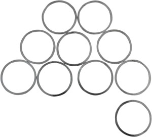 Eastern Motorcycle Parts A-11007 Pinion Shaft Bearing and Cages Retaining Ring
