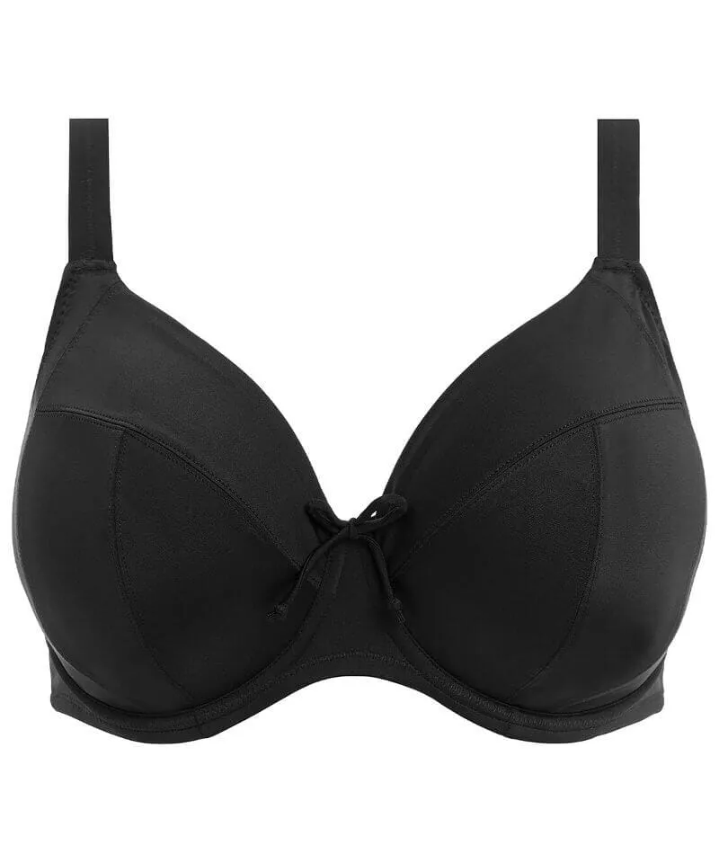 Elomi Swim Plain Sailing Underwired Plunge Bikini Top - Black