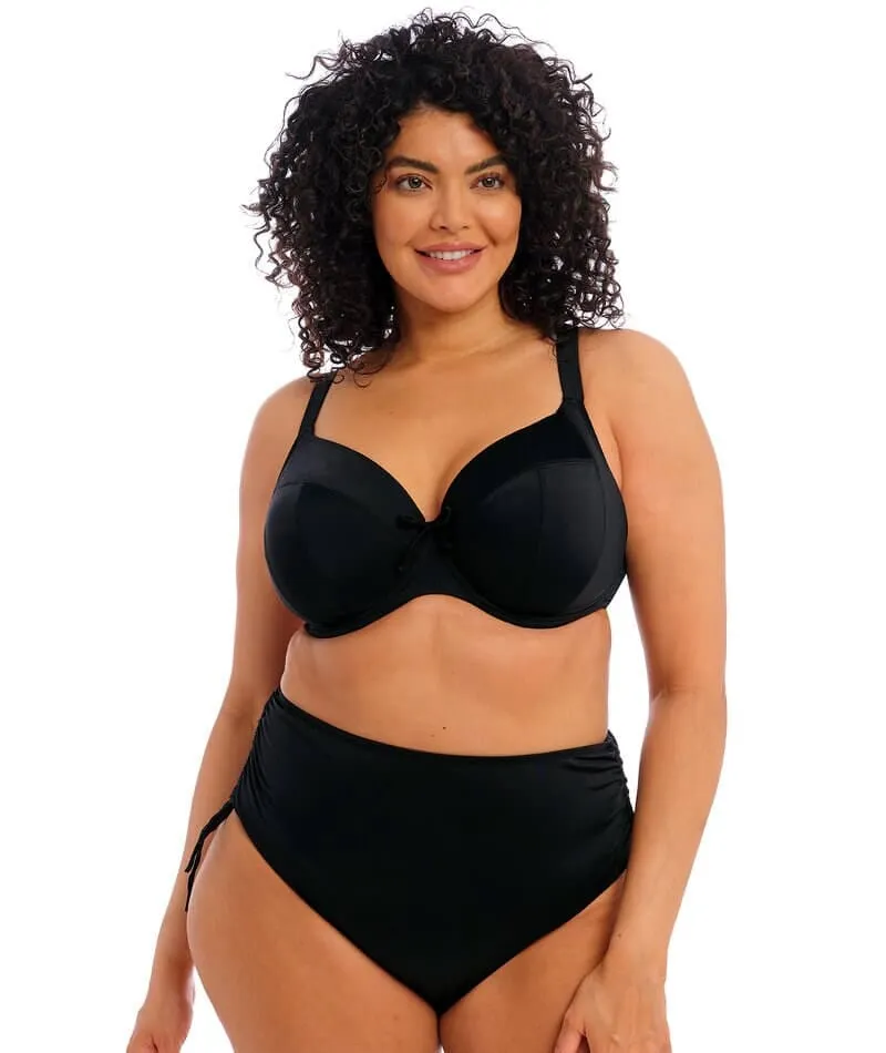 Elomi Swim Plain Sailing Underwired Plunge Bikini Top - Black