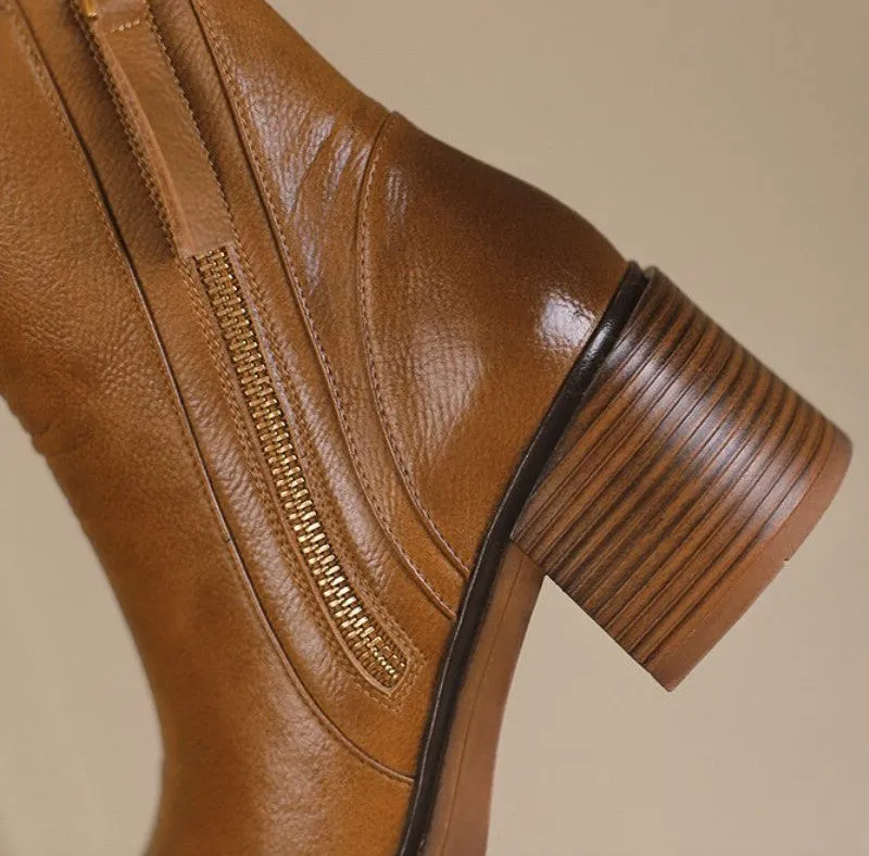 ELORA | Elegant Block Heel Boots