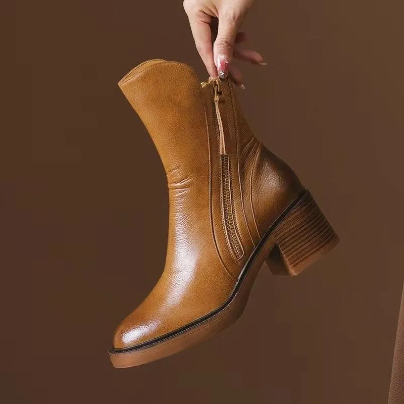 ELORA | Elegant Block Heel Boots