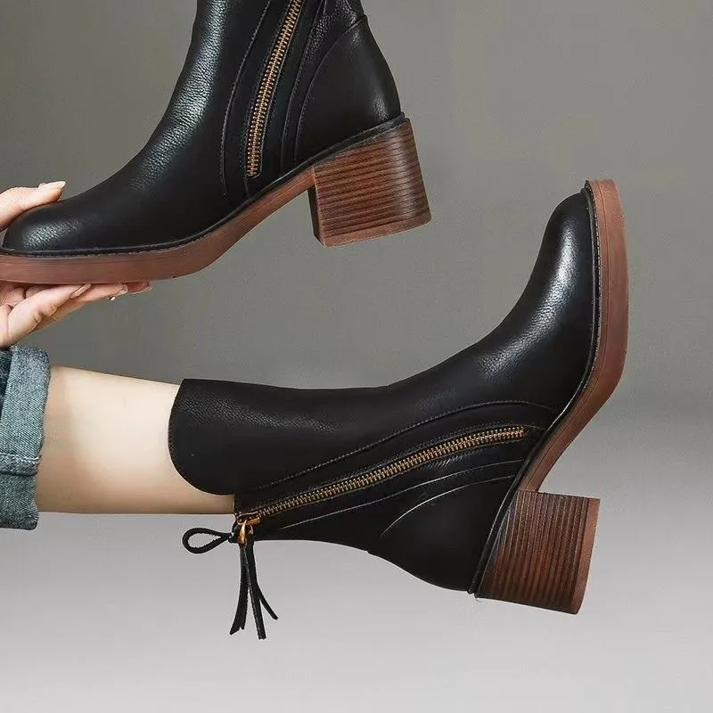 ELORA | Elegant Block Heel Boots