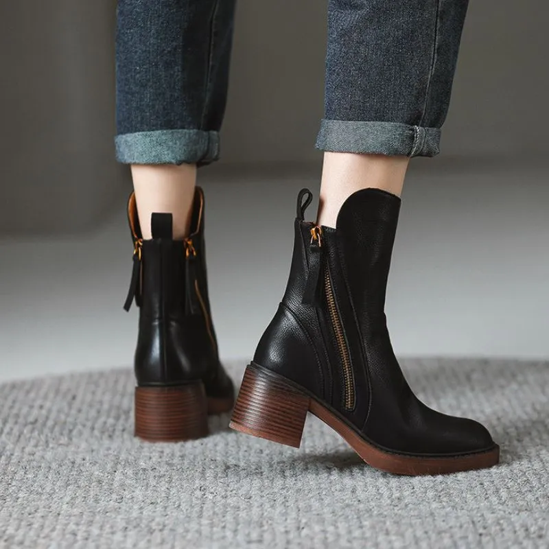 ELORA | Elegant Block Heel Boots
