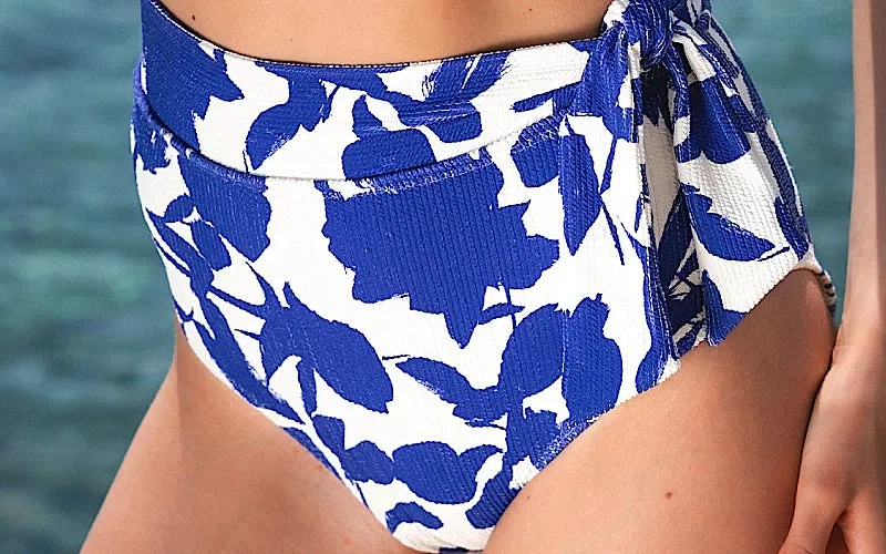 Erin-Side Tie High Waist Bikini