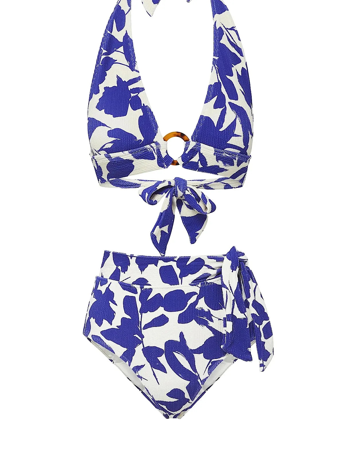 Erin-Side Tie High Waist Bikini