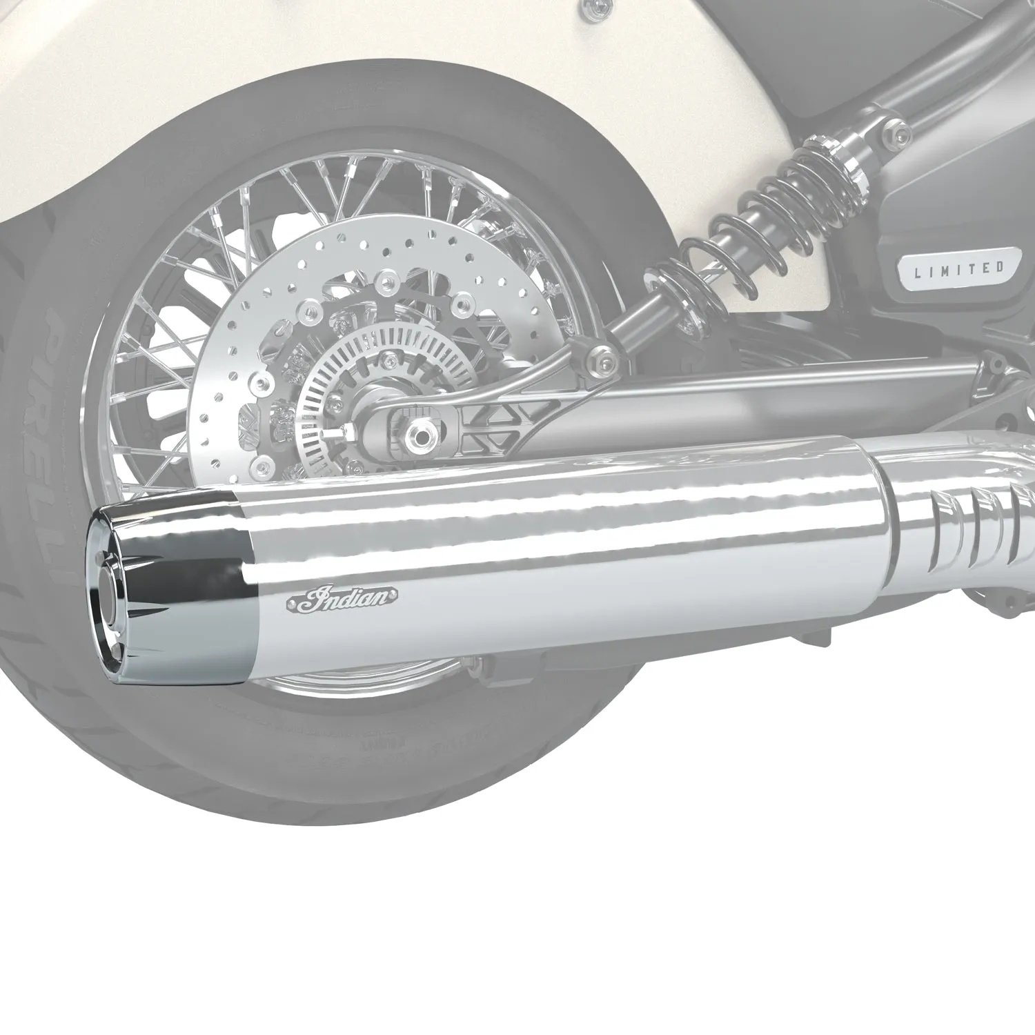 Exhaust End Cap, Chrome - 2890570-156