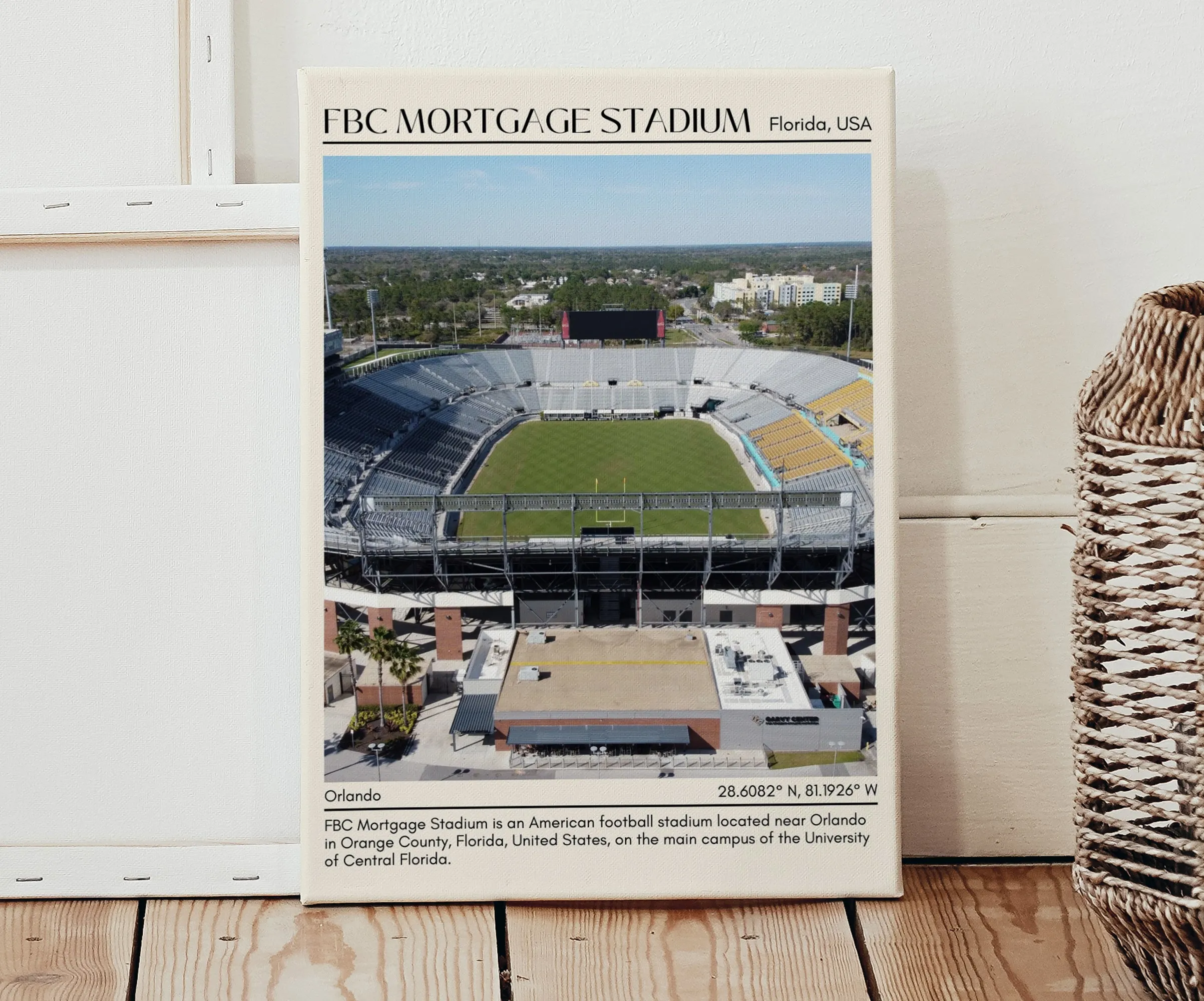 FBC Mortgage Stadium Football Minimal Wall Art
