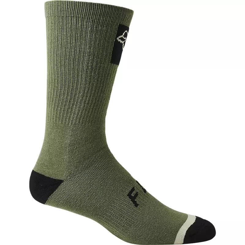 FOX Calcetines Bicicleta 8" Defend Crew Verde