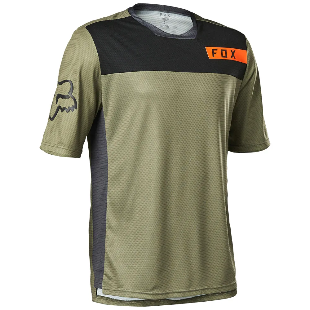 Fox Defend Ss Jersey Moth - Bark