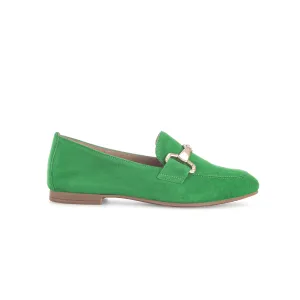 Gabor Jangle 65.211.33 Green Suede/Gold Loafer