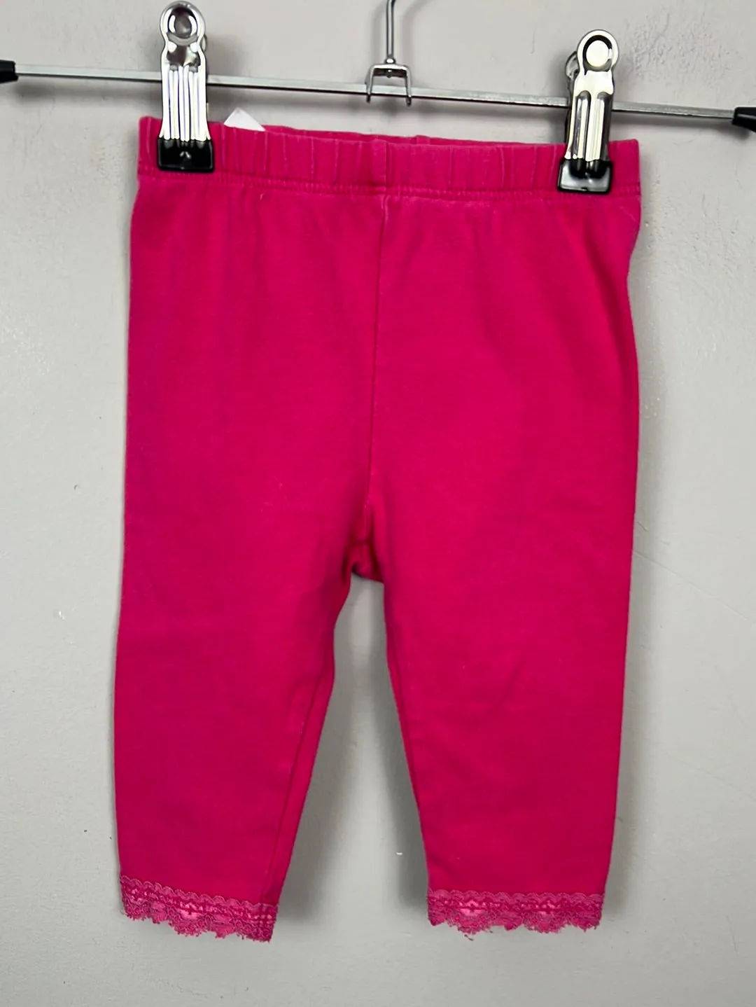 GAP hot pink leggings 3-6m