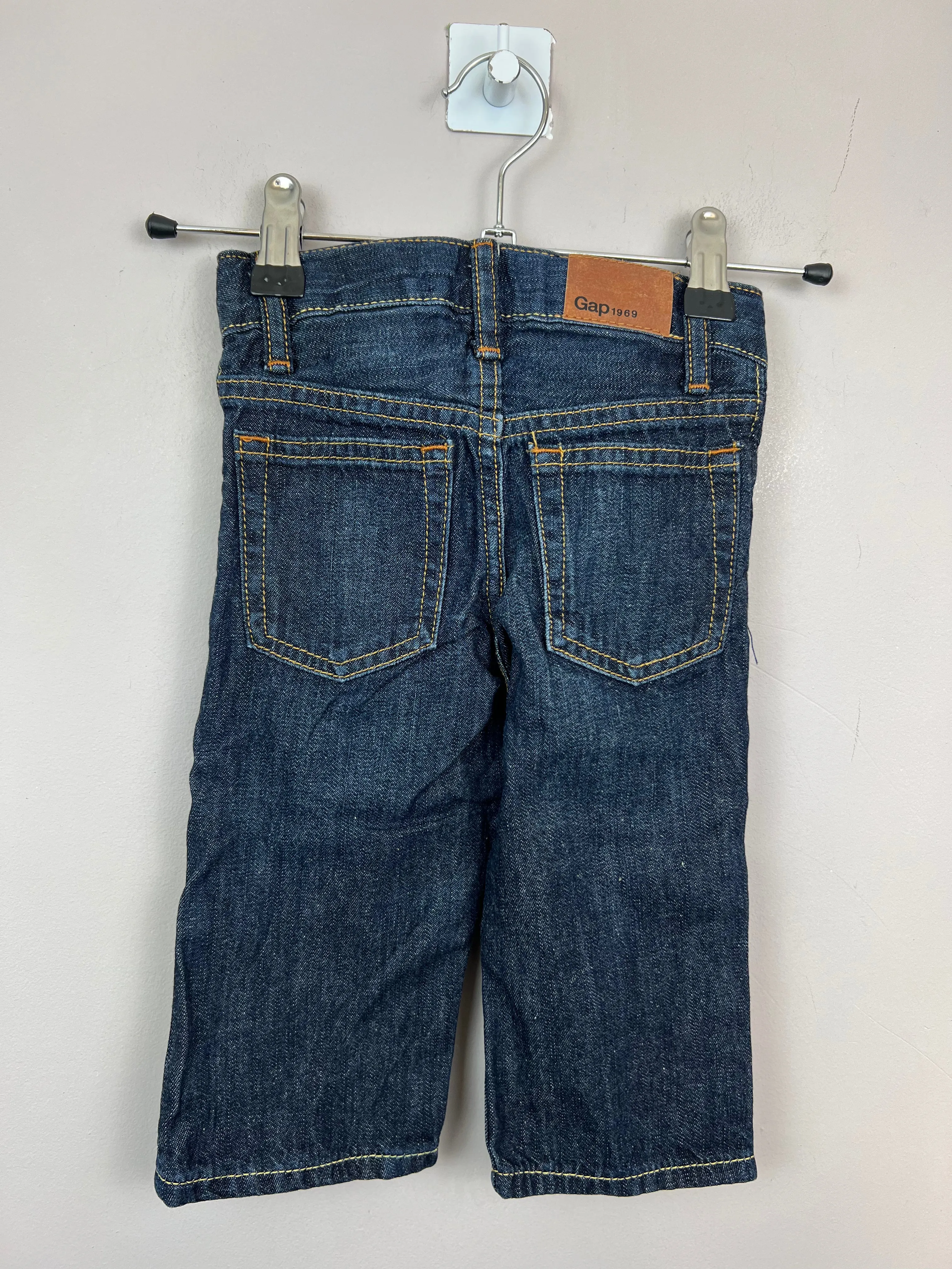 Gap straight leg dark wash jeans 12-18m