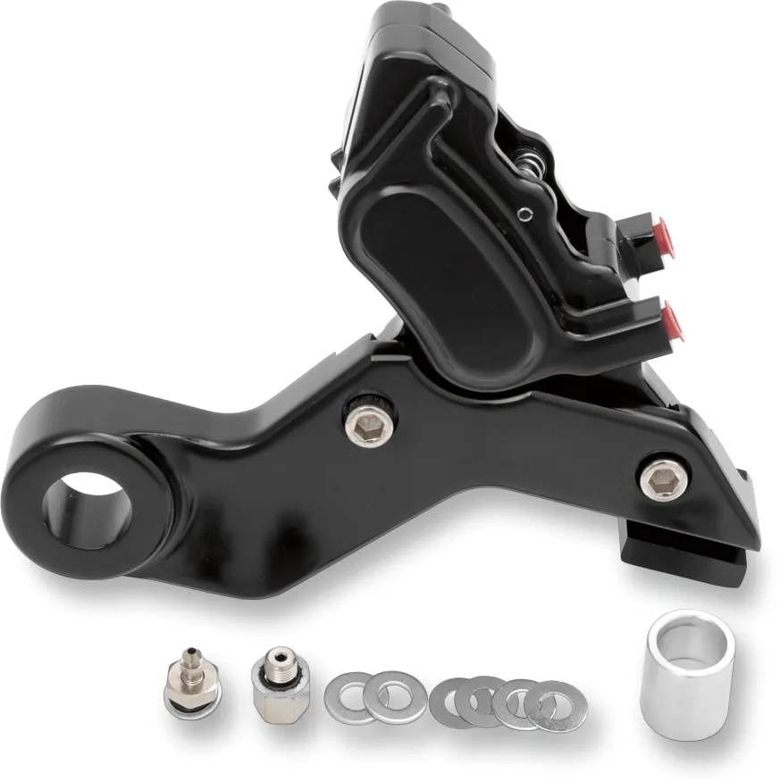 GMA Engineering GMA-400FDDSC Millenium Series 4-Piston Dual Disc Front Brake F-Caliper - Smooth Chrome