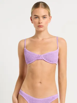 Gracie Balconette Top in Lilac Shimmer