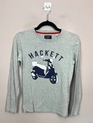 Hackett grey motorcycle t-shirt 12y