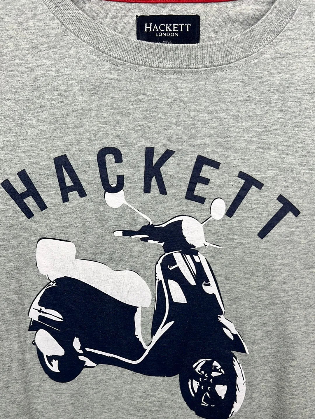 Hackett grey motorcycle t-shirt 12y
